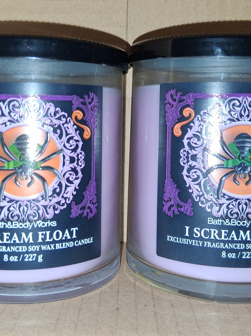Bath & Body Works I Scream Float Single Wick Soy Candle Set Of 2! NEW